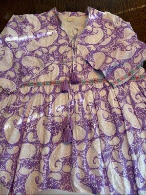 Purple Paisley Maxi Dress